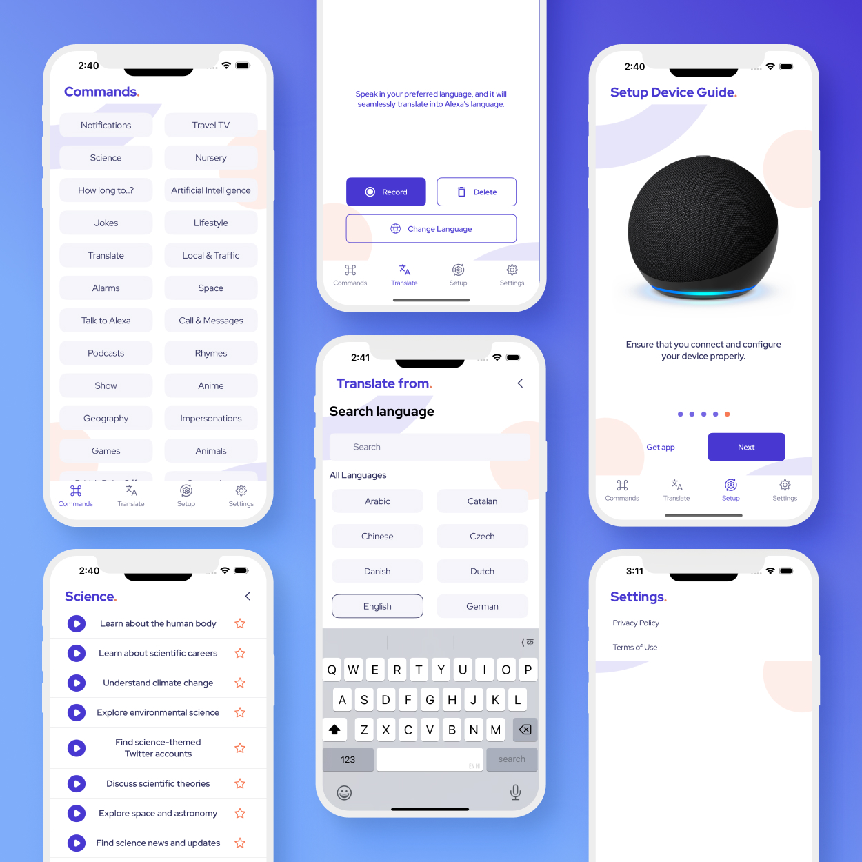 Utility application to convert human commands to Alexa commands seamlessly